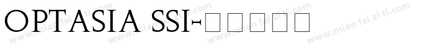 Optasia SSi字体转换